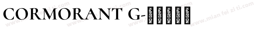CORMORANT G字体转换